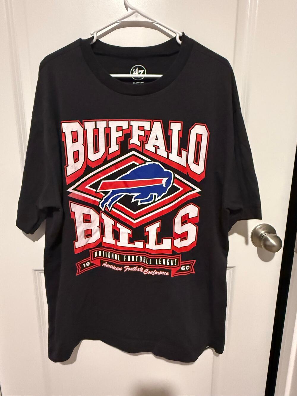 Buffalo Bills ’47 Brand Retro Graphic T-Shirt Men’s XL Black NFL NWOT